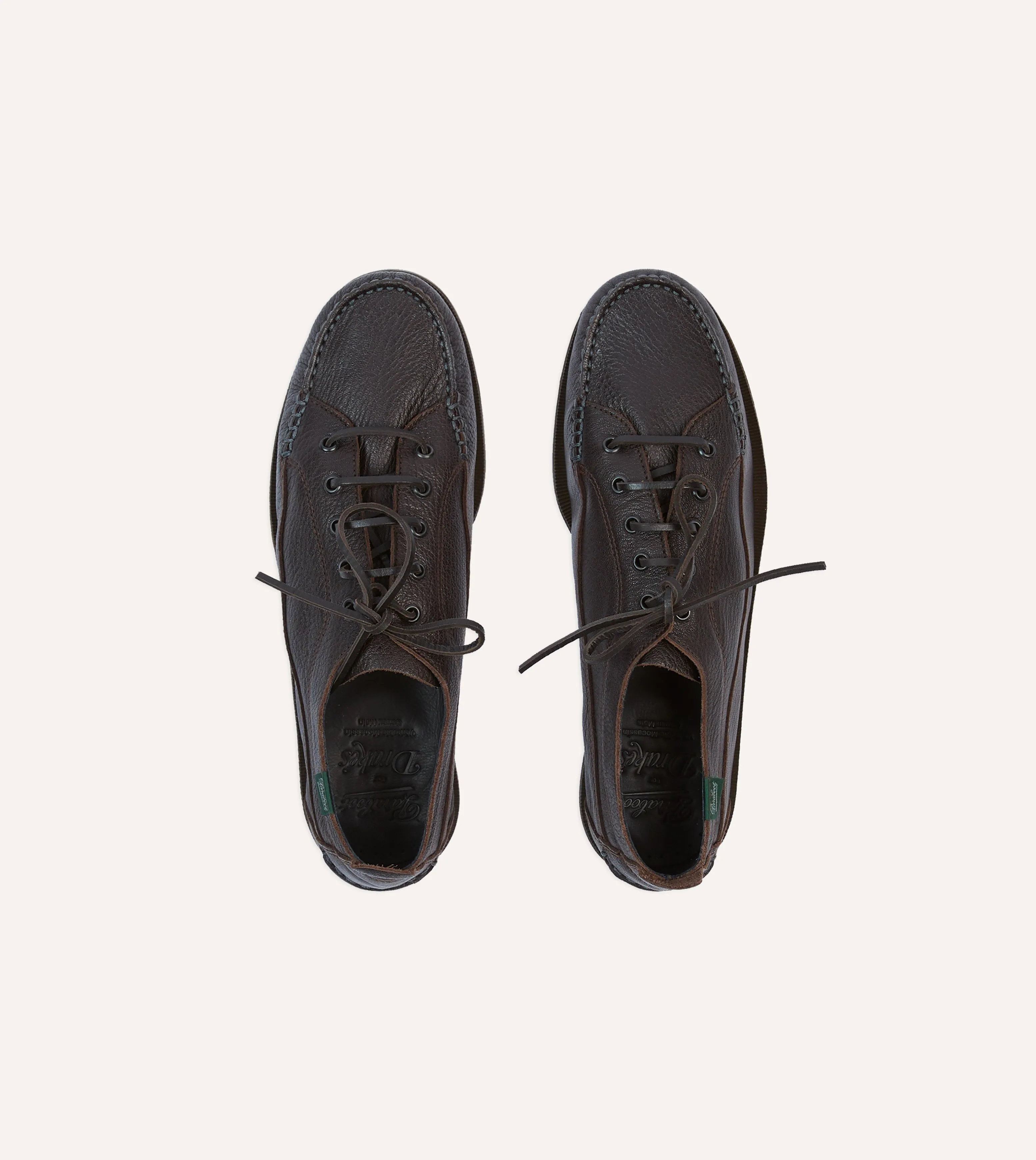 Paraboot Malibu Brown Deer Leather Boat Shoe