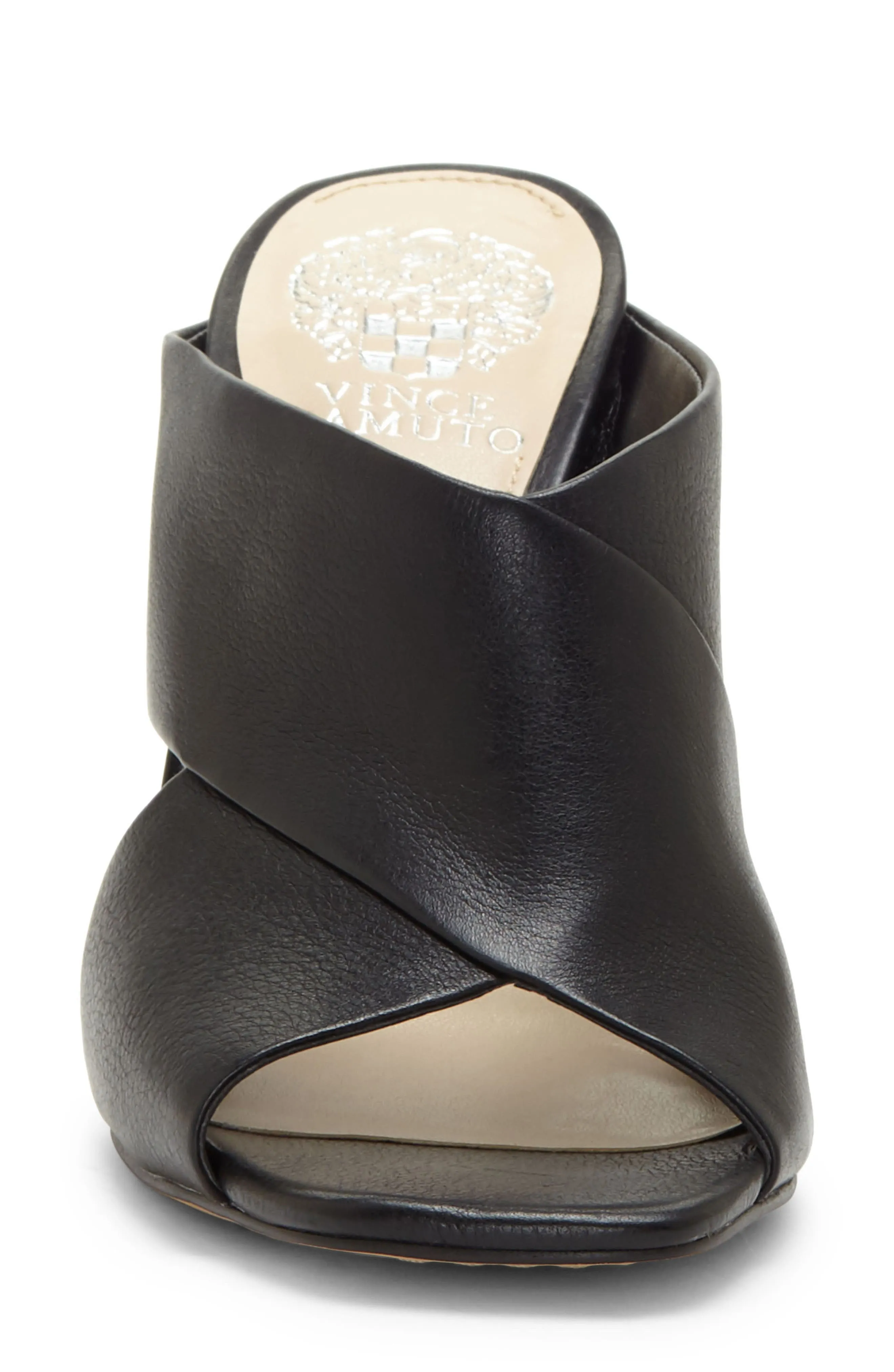 Peep-Toe Mule Heel Averessa Vince Camuto Women's Wrapped Bulk pricing Price slash BLACK