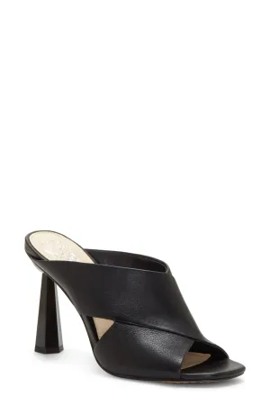 Peep-Toe Mule Heel Averessa Vince Camuto Women's Wrapped Bulk pricing Price slash BLACK