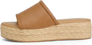 Platform Sandals Women Braided Sandals Slip on Wedge Sandal Summer Beach Wedge Dressy Sandal