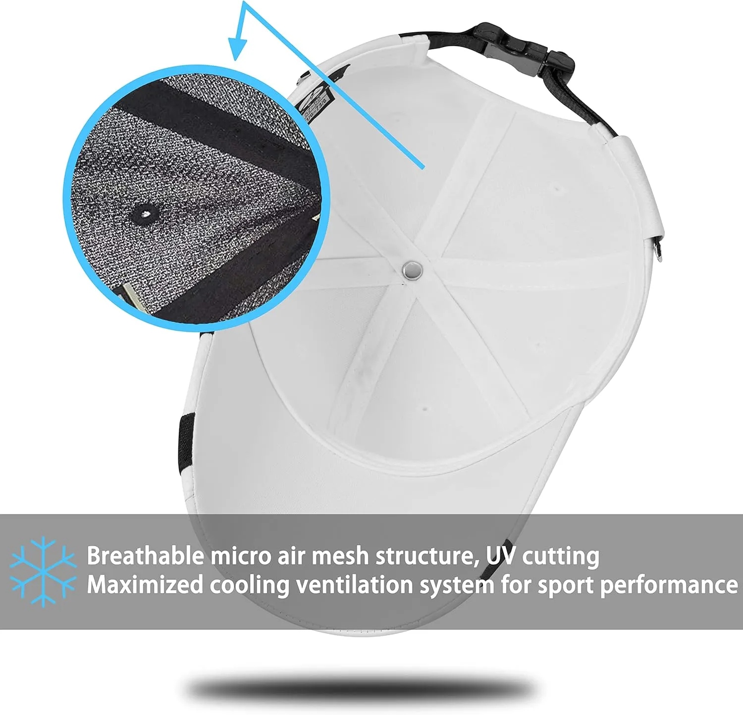 POPKORS Teamlife Max Cool Air Ventilation Mesh Back Performance Sport Outdoor Baseball Cap Hat for Man Women