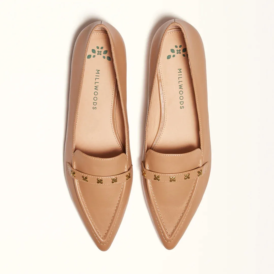 Poplar Pointed Flat - Camel