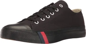 PRO-Keds Men's Royal Lo Lace Up Fashion Sneaker, Black/Black Canvas, 6.5