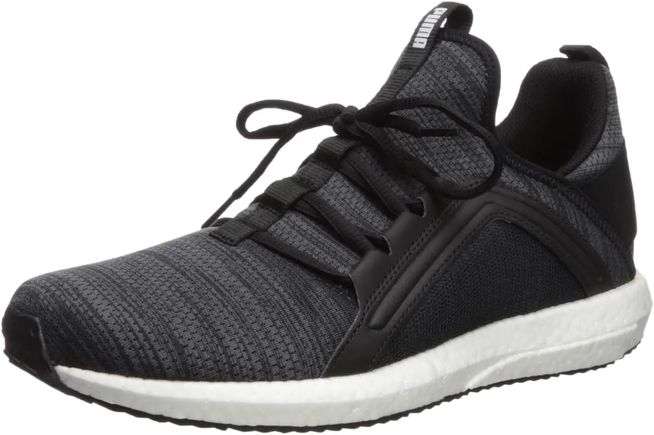 Puma Men's Mega NRGY Knit Sneaker, Black-IronGate-White, 10 M US