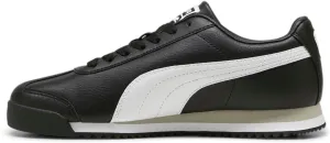 PUMA Men's Roma 24 Standard Shoes, Black-White-Smokey Gray AH23, 10.5