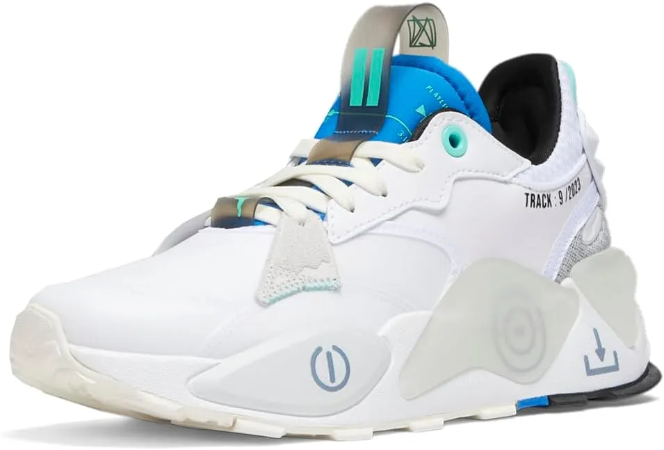 Puma Mens Rs-XL Playlist Lace Up Sneakers Shoes Casual - White