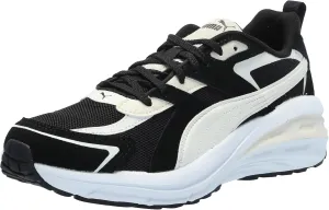 PUMA Women's Hypnotic Leather Shoes, Black-Warm White-Alpine Snow, 7