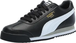 PUMA Women's Roma Shoes, 24 Black-White-Smokey Gray, 6, 6