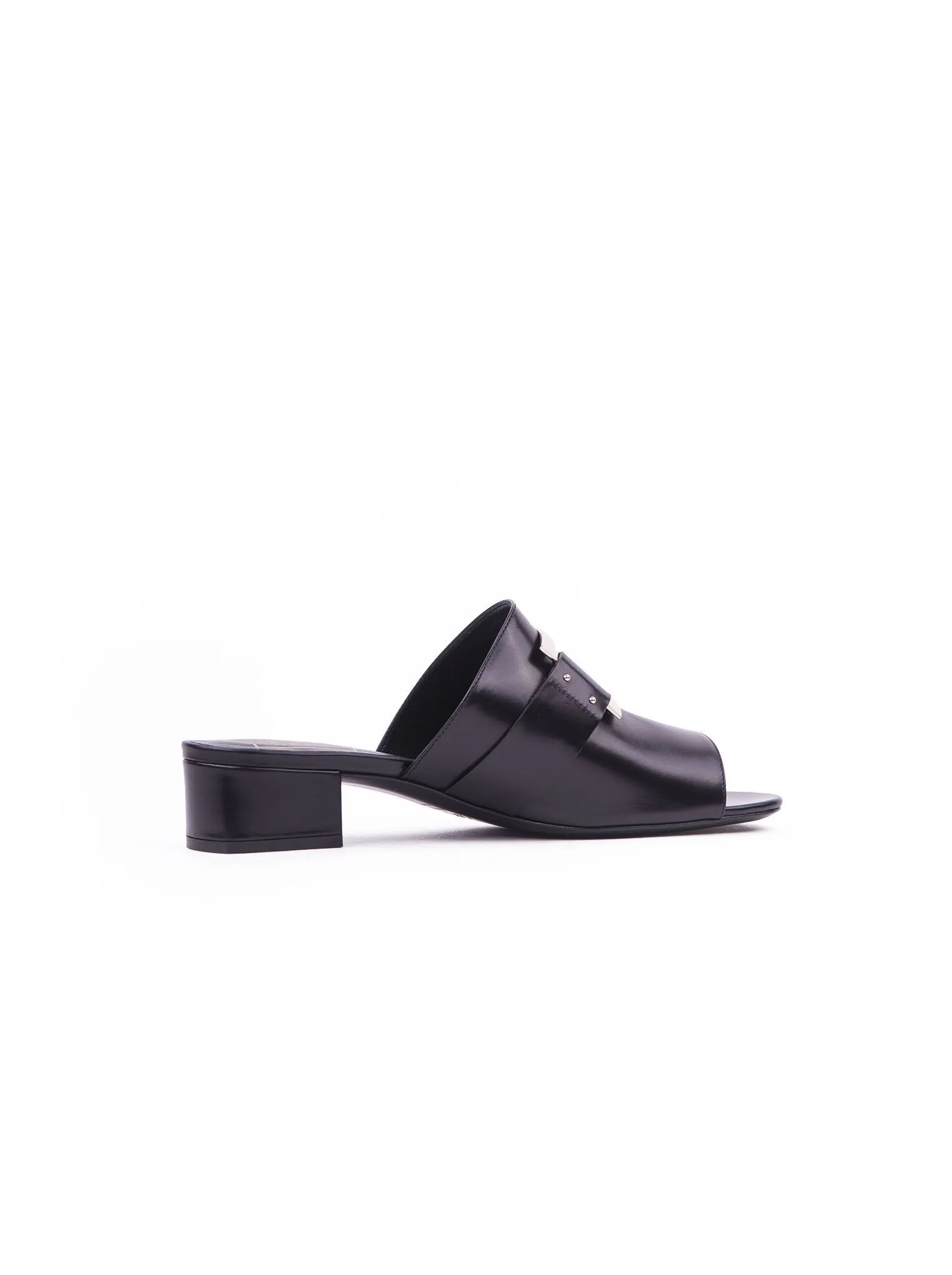 Rabat Metal Buckle Mule 35 - Black