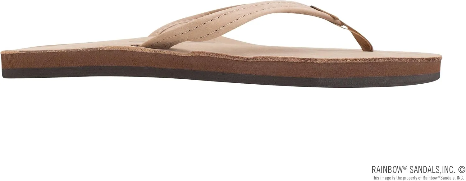 Rainbow Sandals Women's Single Layer Leather Sandal Narrow Strap