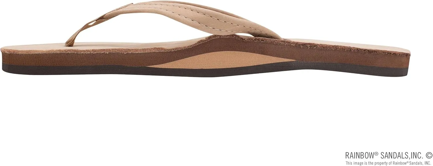 Rainbow Sandals Women's Single Layer Leather Sandal Narrow Strap