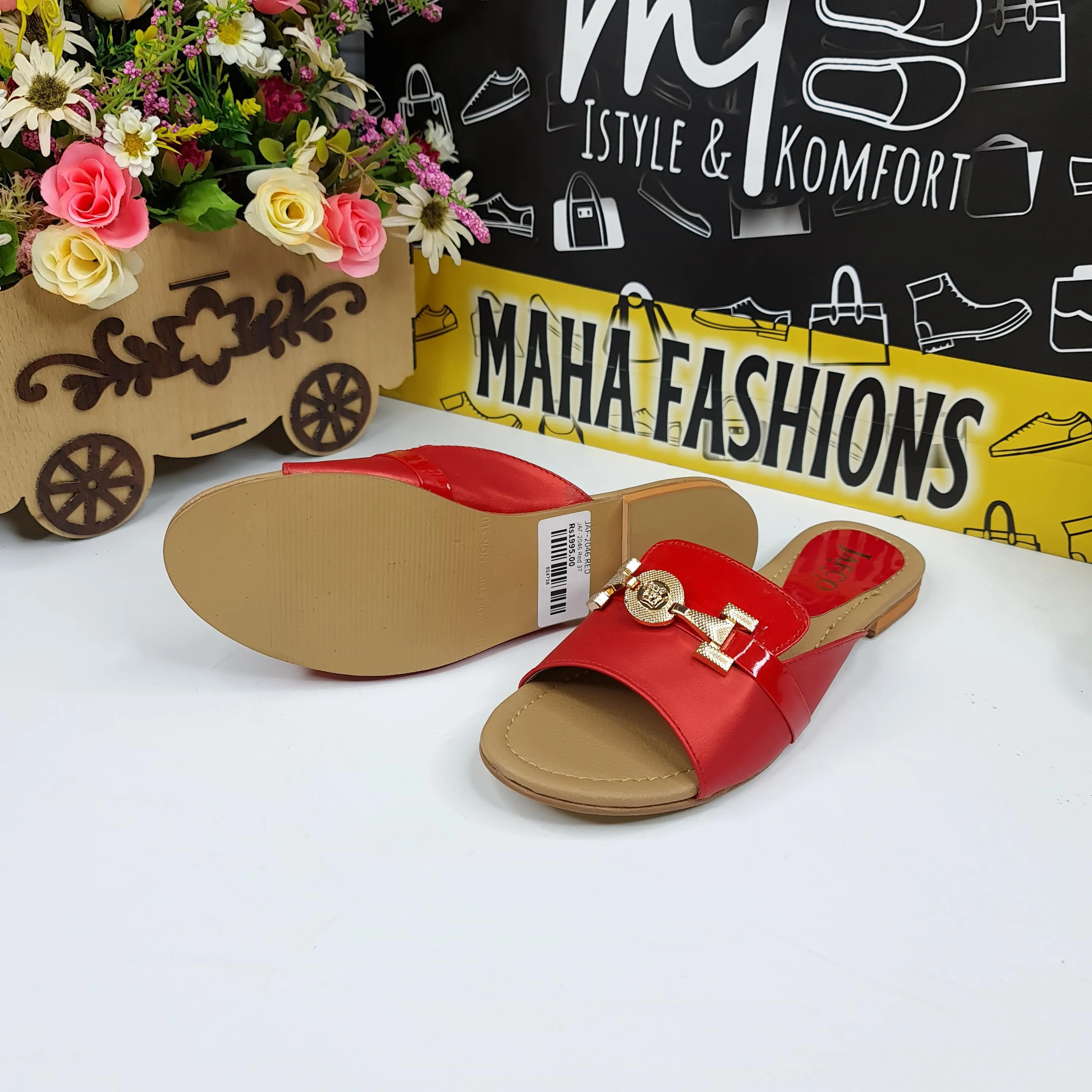 Red Buckle Slipper