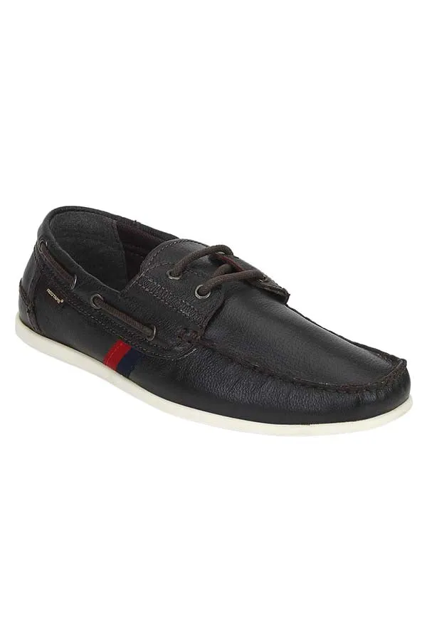 RedTape Men Black Boat Shoes