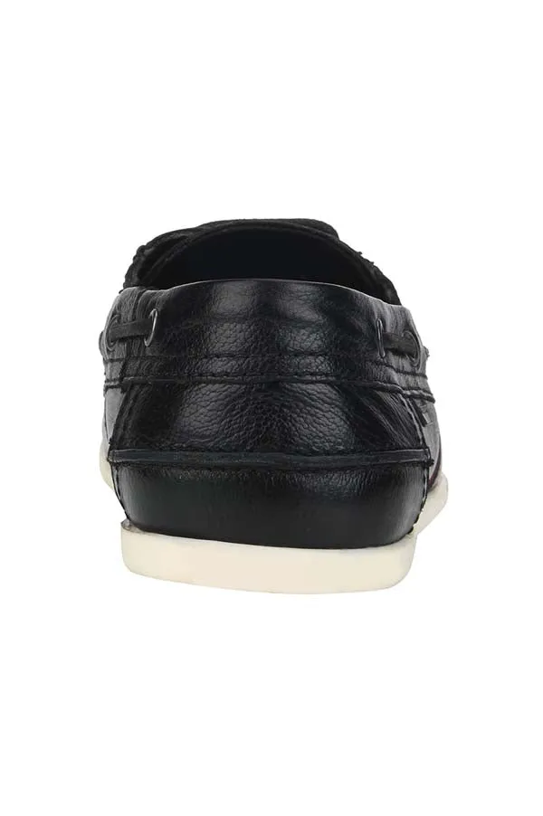 RedTape Men Black Boat Shoes