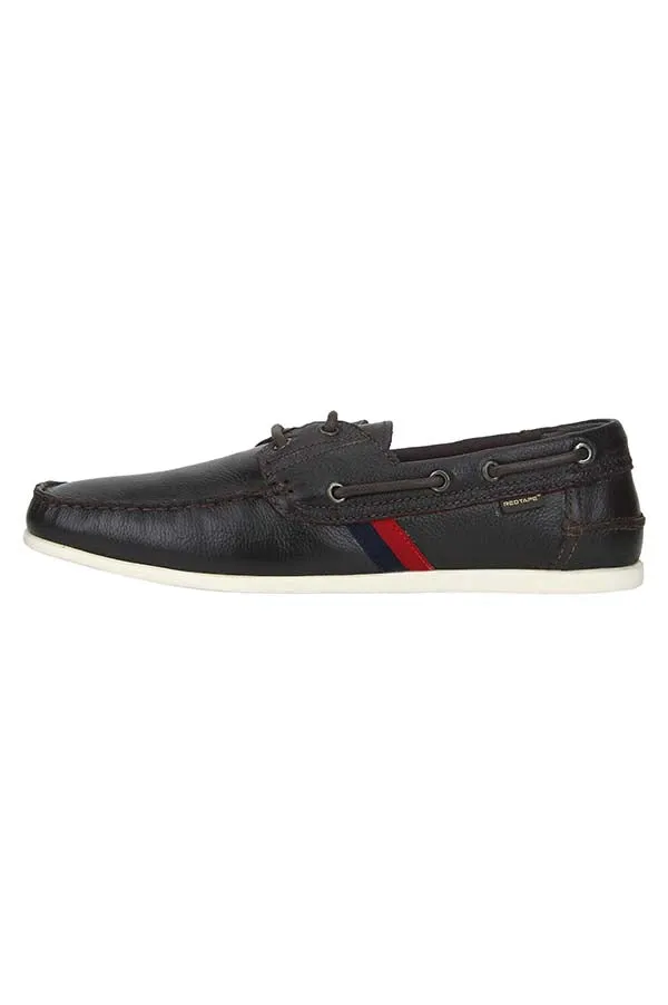 RedTape Men Black Boat Shoes