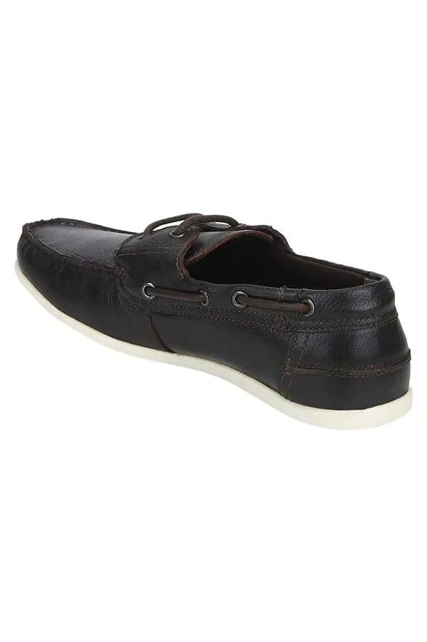 RedTape Men Black Boat Shoes