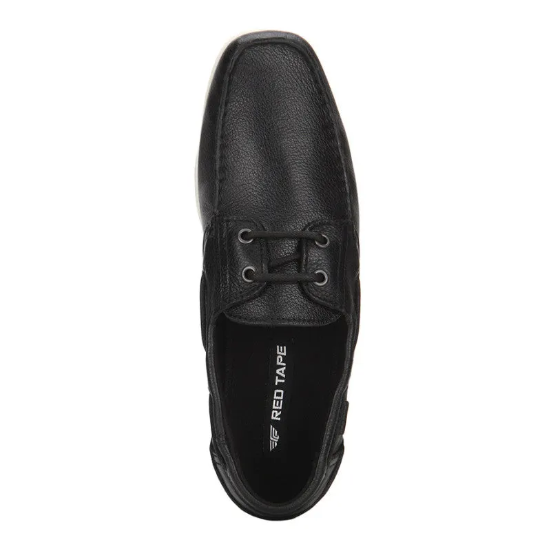 RedTape Men Black Boat Shoes