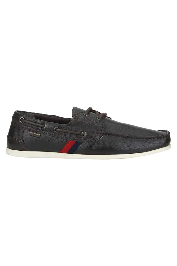 RedTape Men Black Boat Shoes