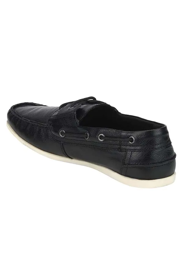 RedTape Men Black Boat Shoes