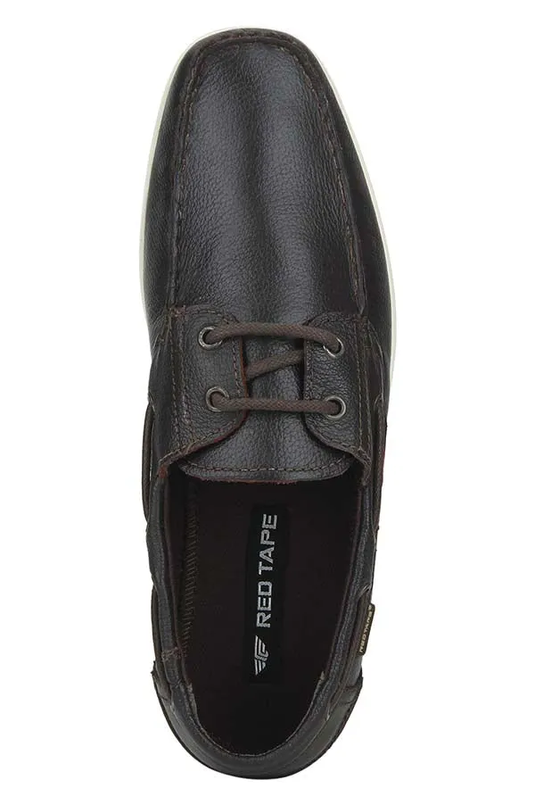 RedTape Men Black Boat Shoes