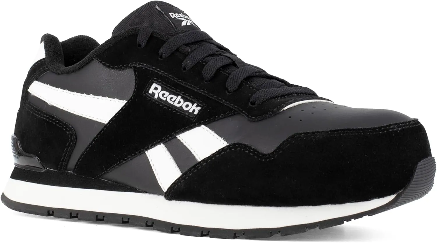 Reebok Men's Rb1982 Harman Work Construction Shoe Black and White Safety