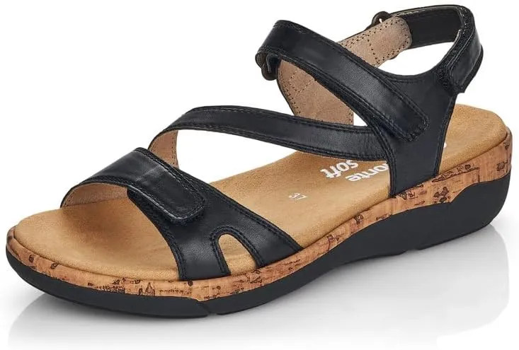 Remonte Women's R6850-01 Sandal Black 39