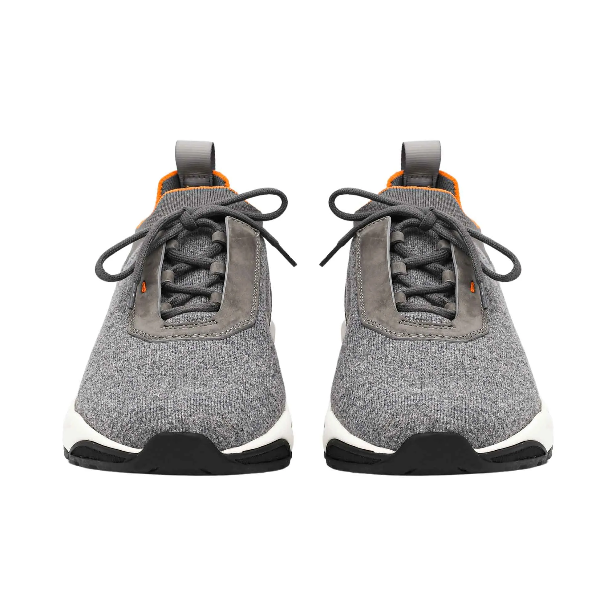 Santoni Men's Grey Knit Sneaker
