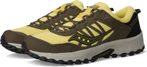 Saucony Unisex Grid Peak Sneaker, Yellow/Walnut, 11 US Men