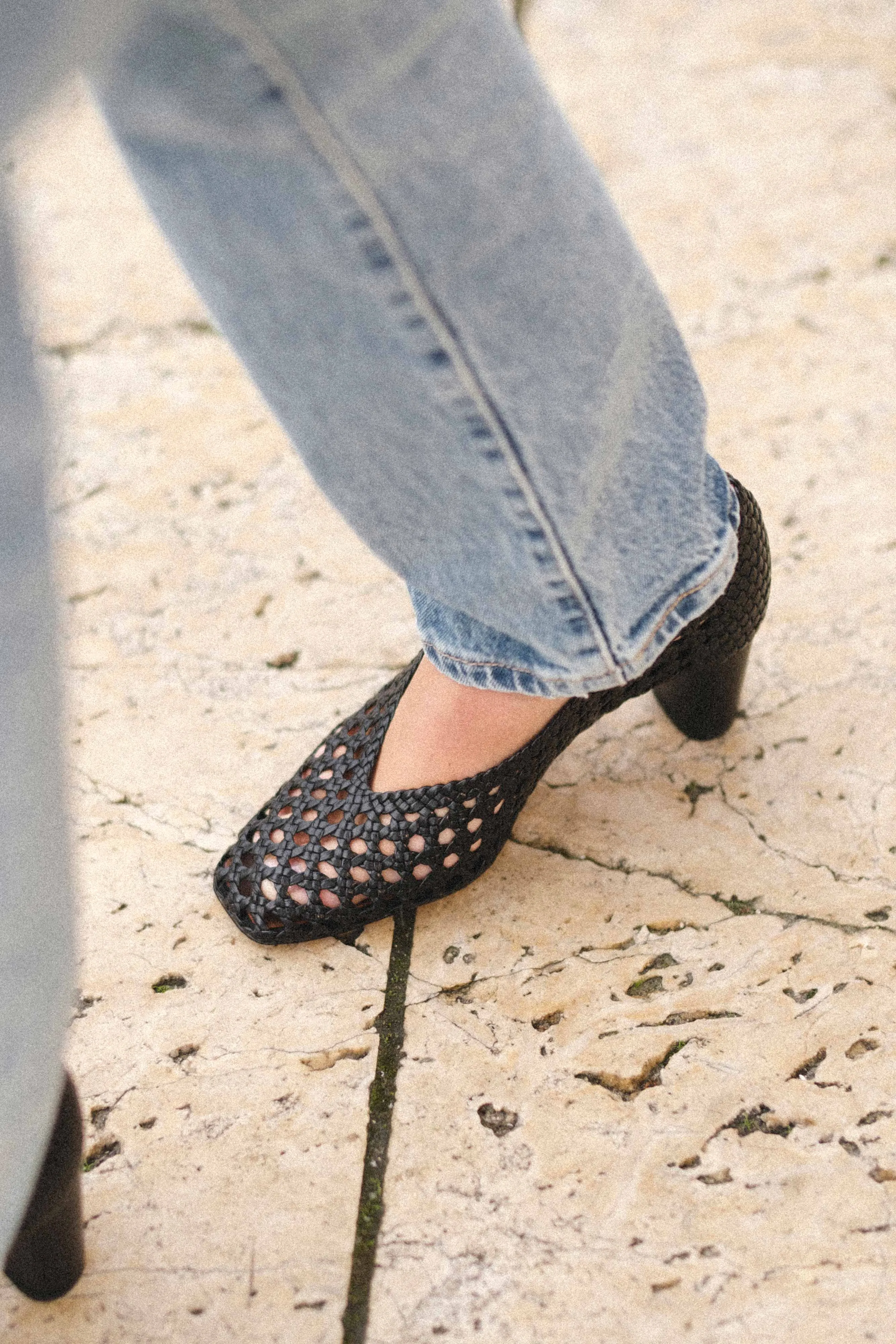 Sessi 60 Hand-braided leather Black