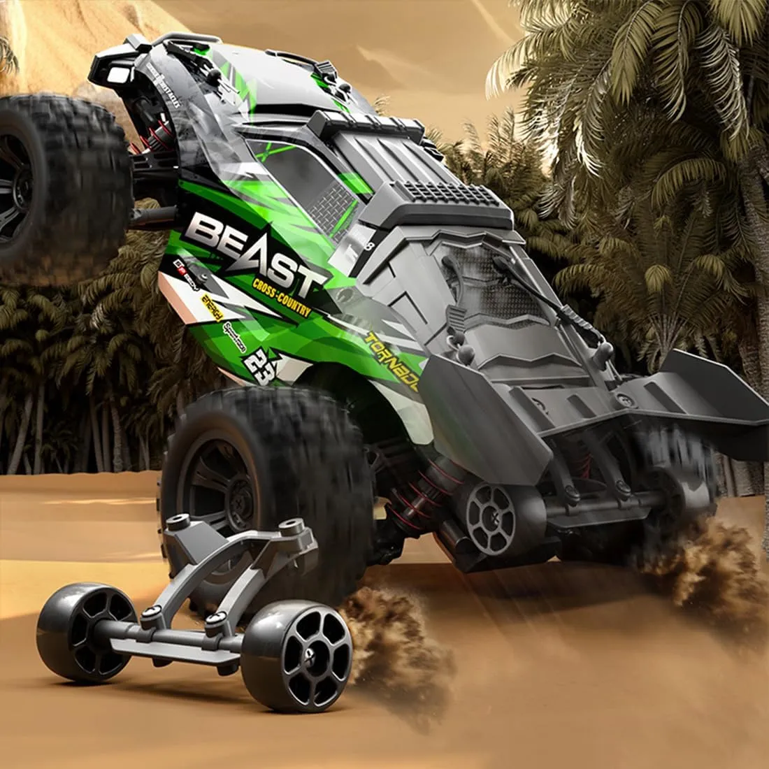 SG118PRO 1/18 Remote Control Off-Road Car, 2.4G Full-Proportional 4WD 35KM/H High-Speed RC Climbing Car Mini Electric Carbon Brush RC Buggy Rock Crawler Model Gift -RTR