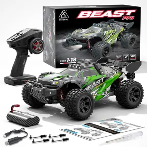 SG118PRO 1/18 Remote Control Off-Road Car, 2.4G Full-Proportional 4WD 35KM/H High-Speed RC Climbing Car Mini Electric Carbon Brush RC Buggy Rock Crawler Model Gift -RTR
