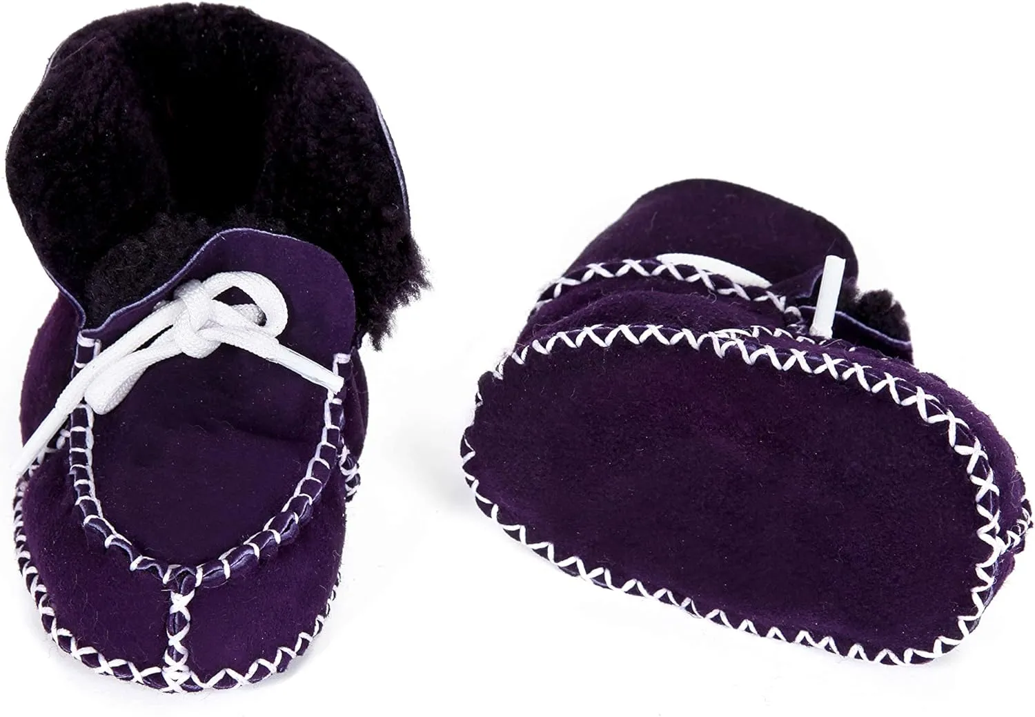 Shawnee Natural Sheepskin Shearling Leather Indoor Baby Shoes Booties Winter Boots Shearling