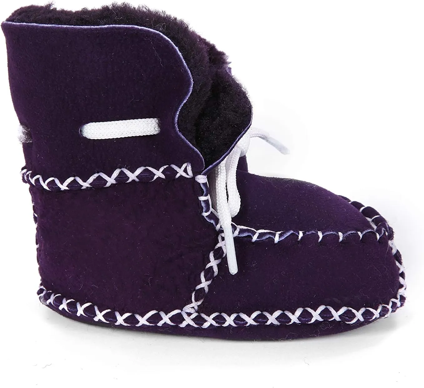 Shawnee Natural Sheepskin Shearling Leather Indoor Baby Shoes Booties Winter Boots Shearling