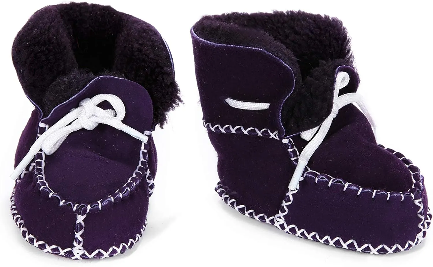 Shawnee Natural Sheepskin Shearling Leather Indoor Baby Shoes Booties Winter Boots Shearling