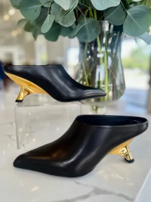 Si524 Simkhai Black Leather Mule