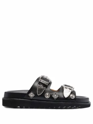 Side-buckle Sandals