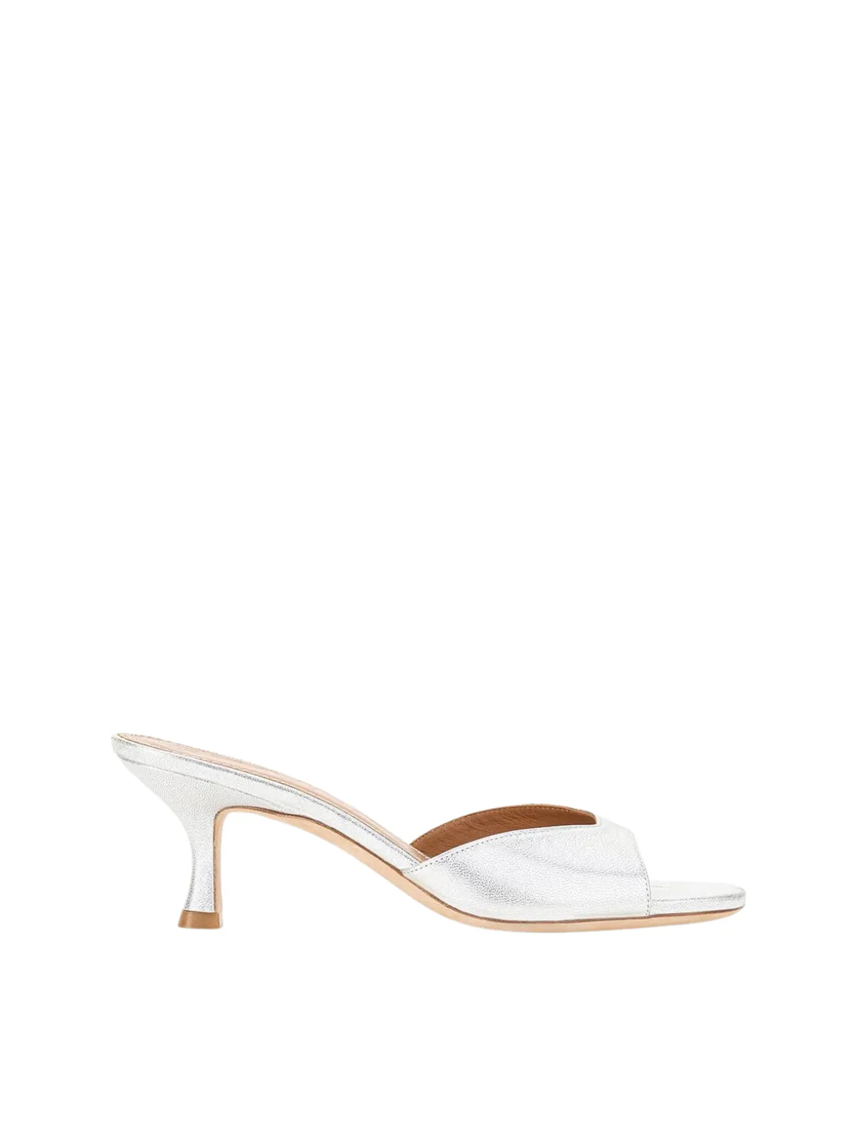 Silver Brigitte Mule