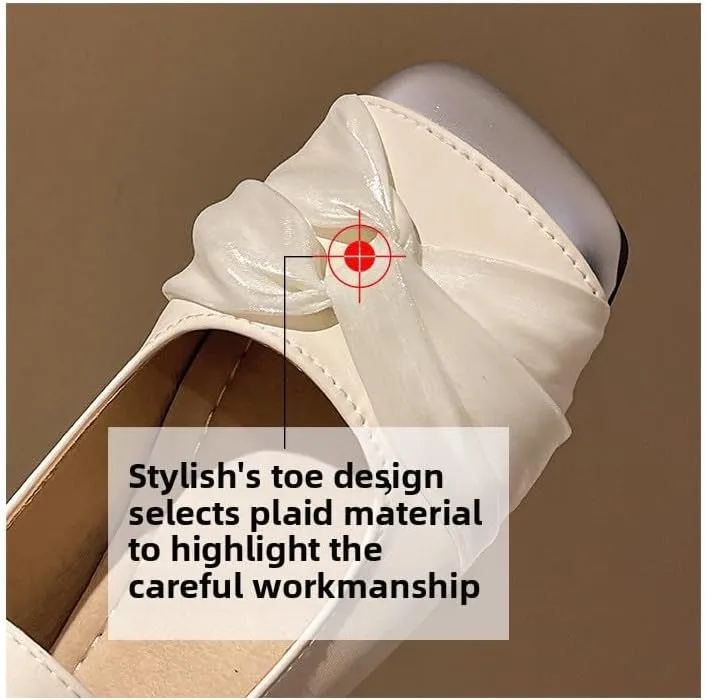 Silver Square Head Mary Jane Women's Shoes 2025 Summer New with Skirt Flat-Bottomed Fairy Gentle Wind Small Leather Single Shoes