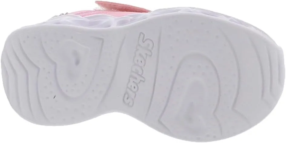 Skechers Unisex-Child Lights-Retro Hearts Sneaker