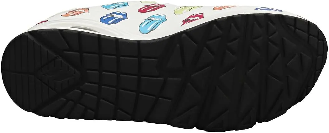 Skechers Women's Rolling Stones: UNO SAY IT Loud Trainers 177964 WMLT White/Multicoloured