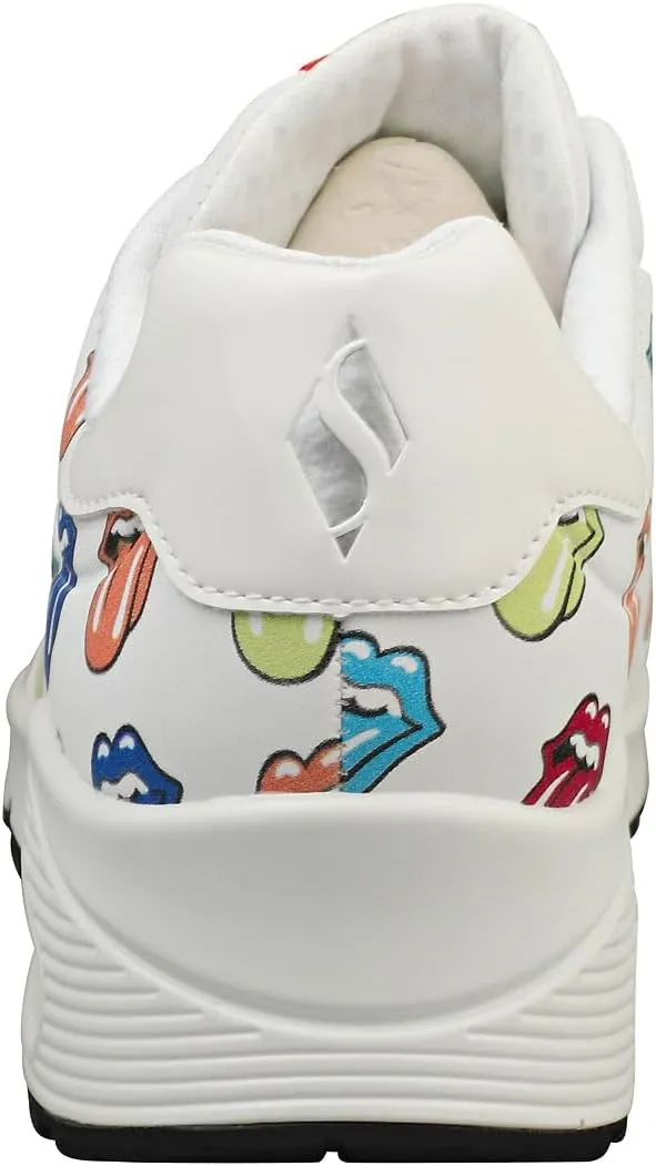 Skechers Women's Rolling Stones: UNO SAY IT Loud Trainers 177964 WMLT White/Multicoloured