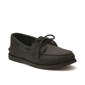 Sperry AUTHENTIC ORIGINAL Mens Leather Boat Shoes Black