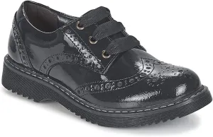 Startrite Impulsive Black Patent Leather Girls Lace Up Brogue School Shoes 4