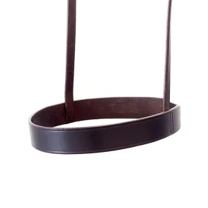 Straight Flat Plain Show Cavesson - Havana Noseband