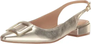 Sweetie Slingback Metallic Gold Mule
