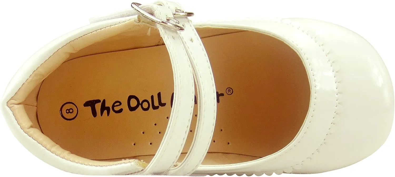 The Doll Maker Girl's Mary Jane Flat for Toddler/Little Kid School Dress Shoes