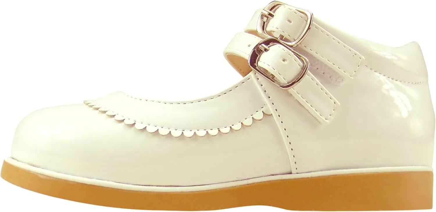 The Doll Maker Girl's Mary Jane Flat for Toddler/Little Kid School Dress Shoes