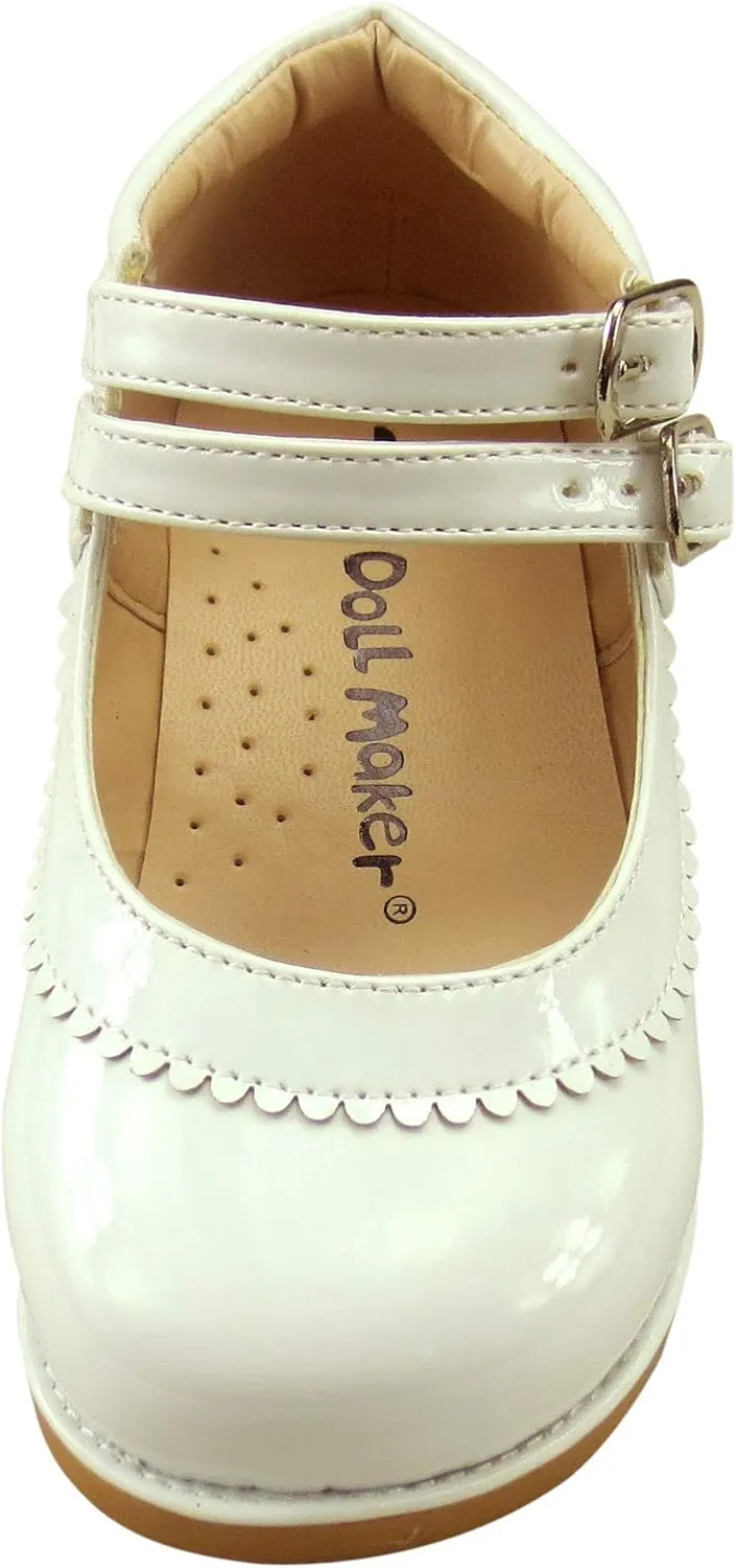The Doll Maker Girl's Mary Jane Flat for Toddler/Little Kid School Dress Shoes