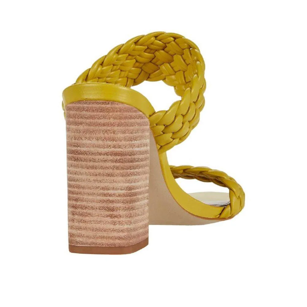 Tielo Citron Braided Heeled Sandals