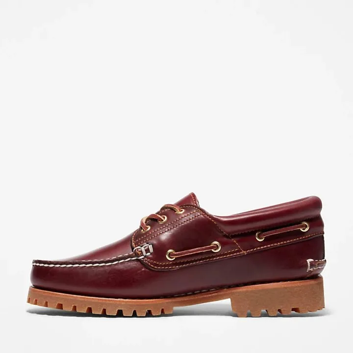 Timberland 3-Eye lug boat shoe Classic Burgundy M
